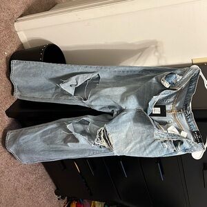 Ribbed Boyfriend Jeans